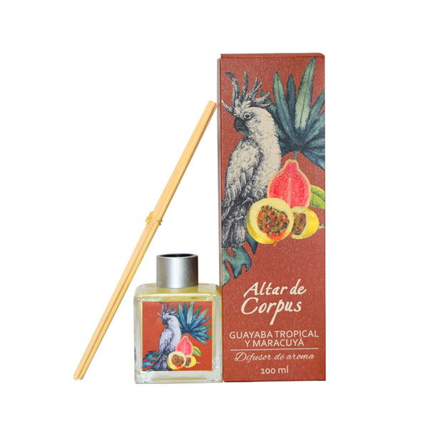 DIFUSOR DE AROMA DE GUAYABA TROPICAL Y MARACUYÁ 100 ML