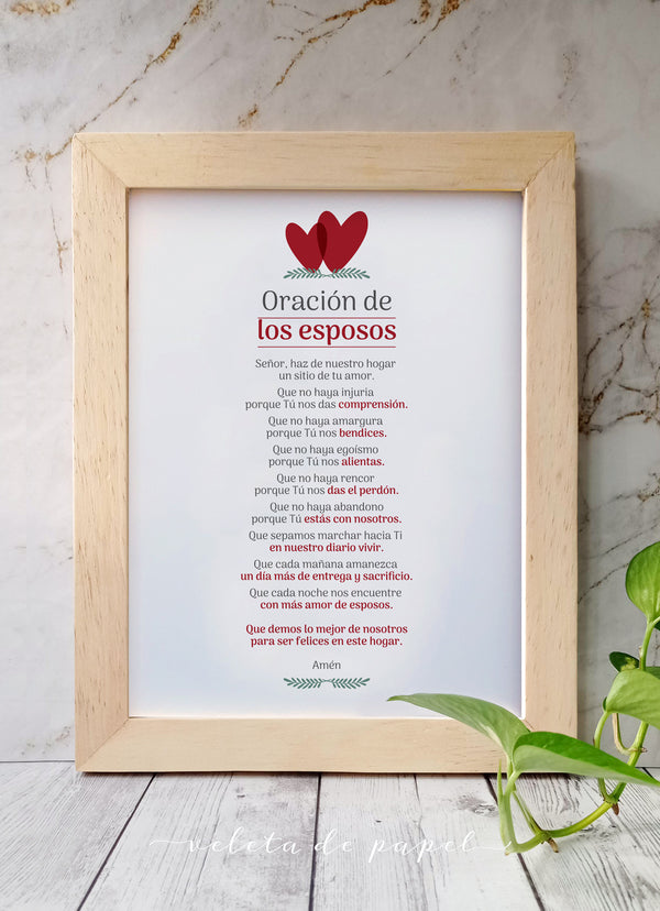 CUADRO ORACIÓN DE LOS ESPOSOS