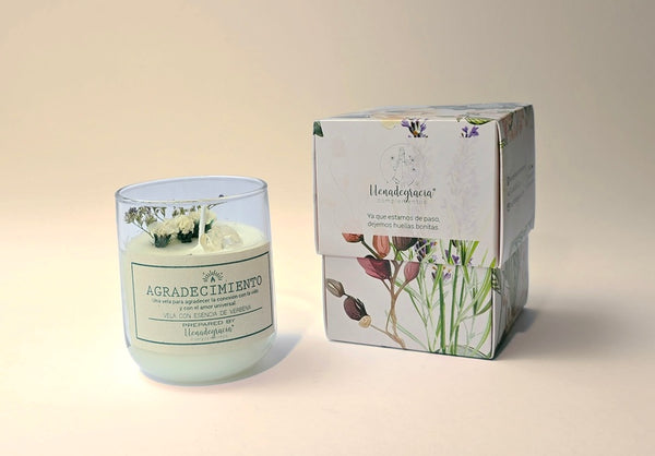 VELA AROMATICA AGRADECIEMIENTO