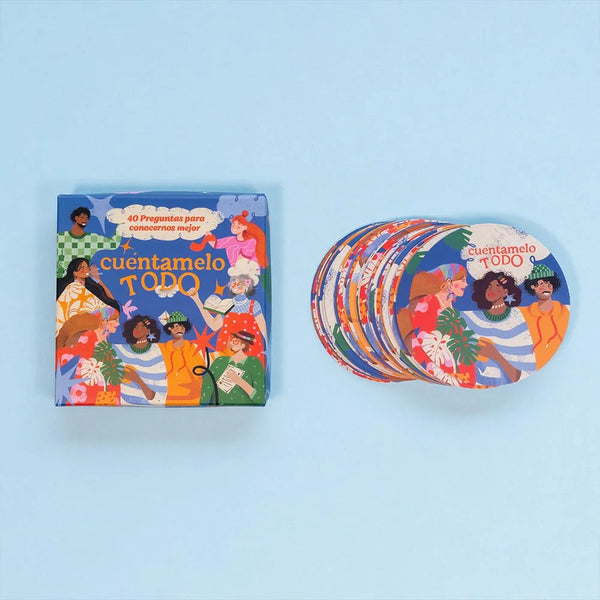 Juego de cartas cuéntamelo todo