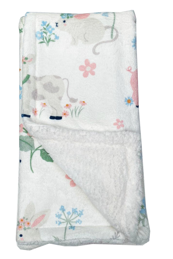 COBIJA PARA BEBES MARRANITO ROSADO