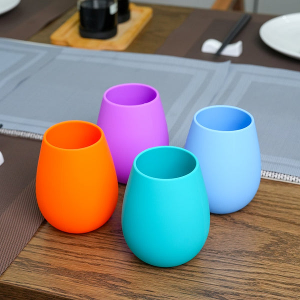 Set x 4 vasos Silicona 350 ml