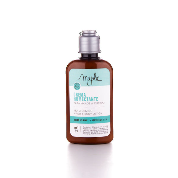 CREMA DE HUMECTANTE PARA MANOS Y CUERPO HOJAS RELAJANTES 90 ML