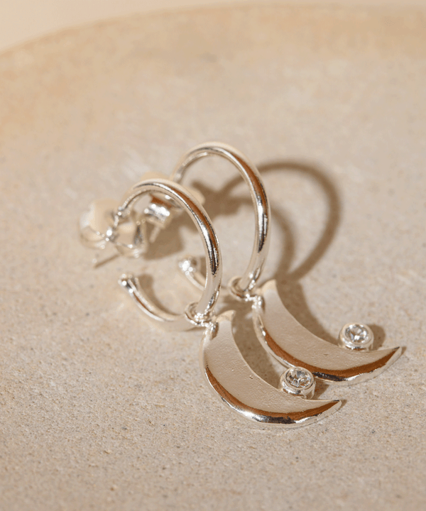 Mini Candongas Moon Plata