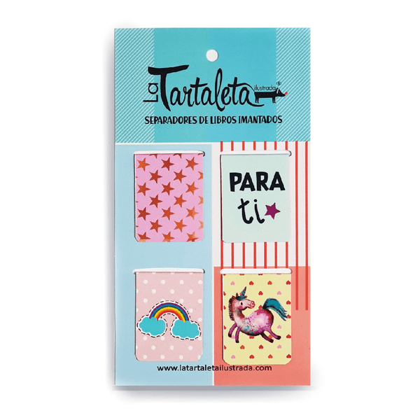 SEPARADORES DE LIBROS IMANTADOS UNICORNIO