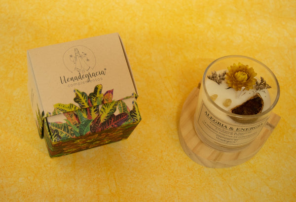 VELA AROMATICA ALEGRÍA Y ENERGÍA