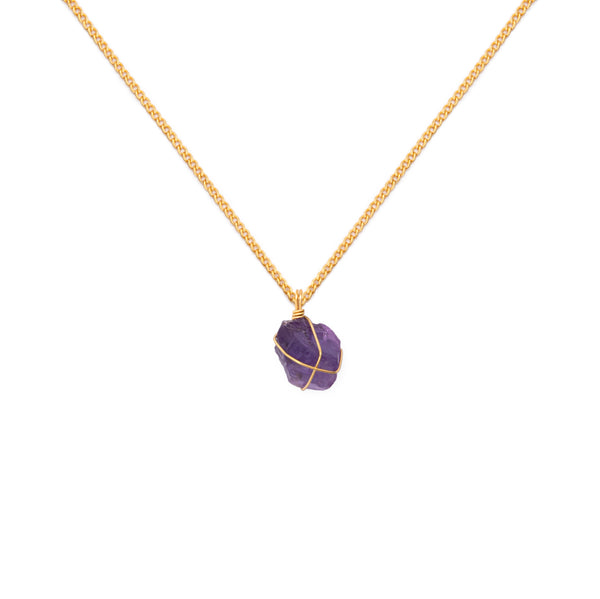 COLLAR CADENA ORO AMATISTA