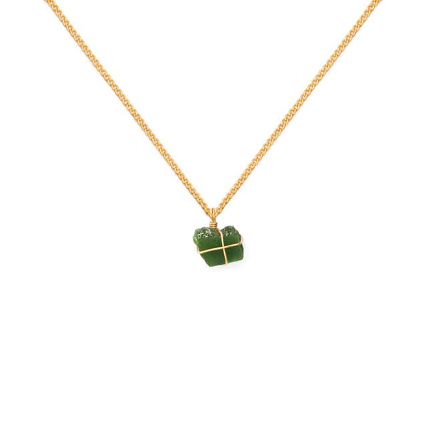 COLLAR CADENA ORO JADE